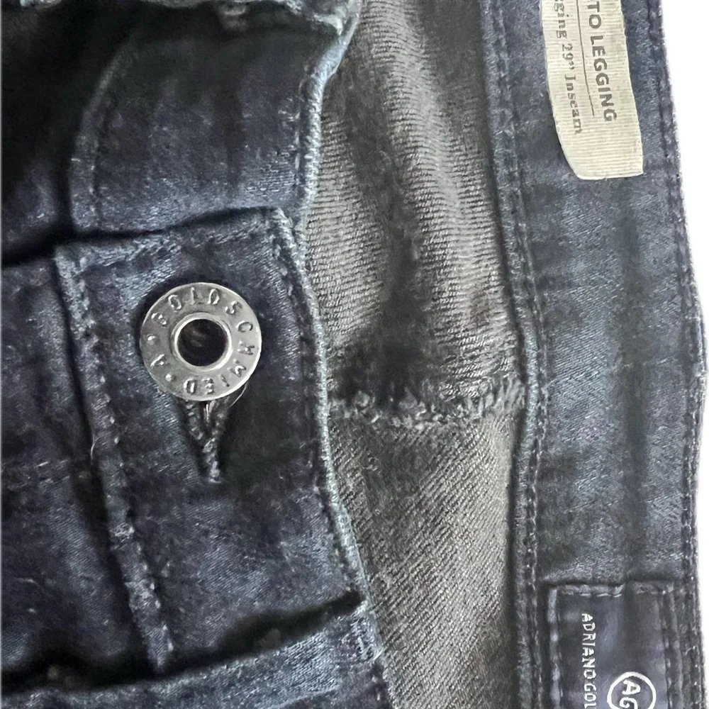 AG Adriano Goldschmied Dark Skinny Jeans 27R - Picture 3 of 7